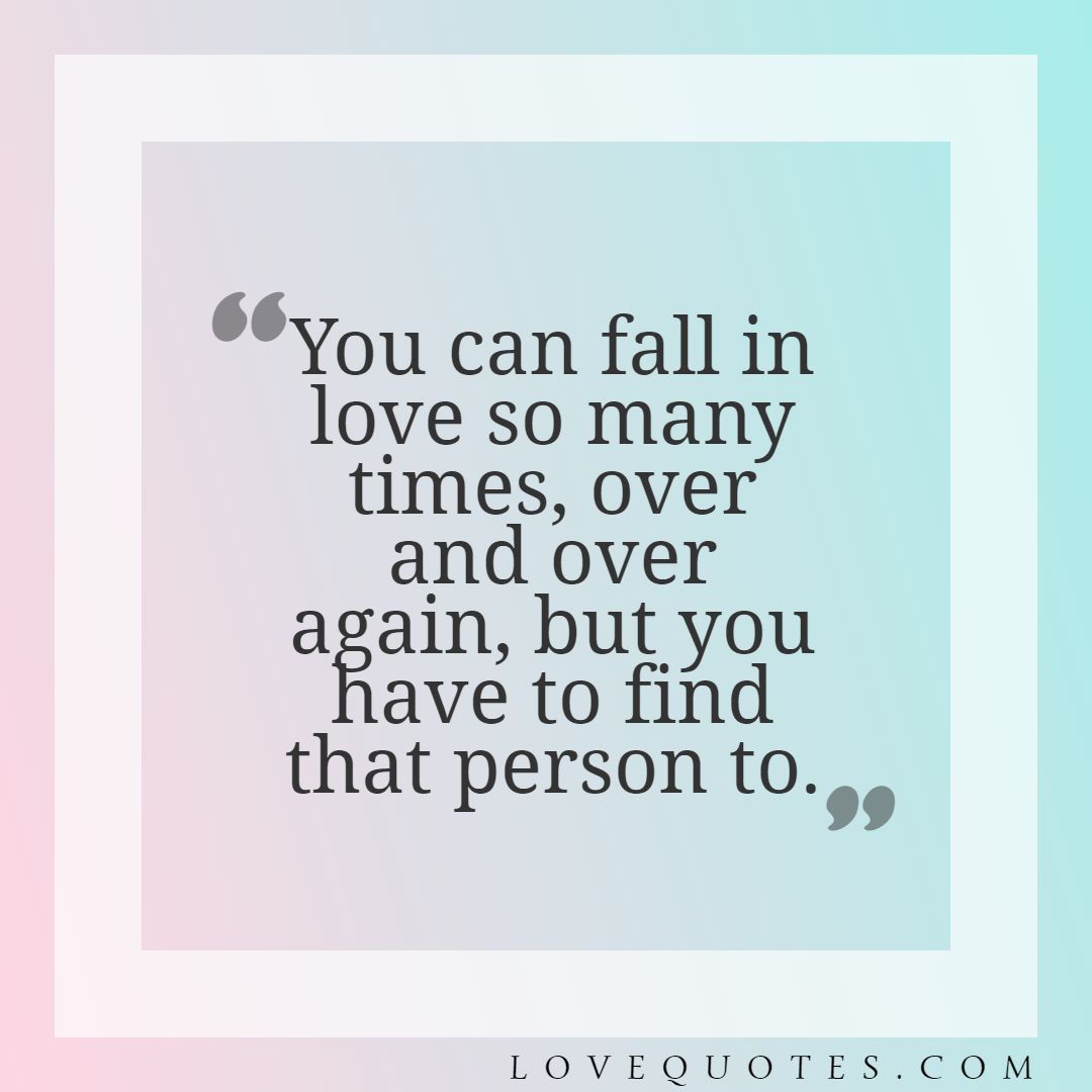 You Can Fall In Love