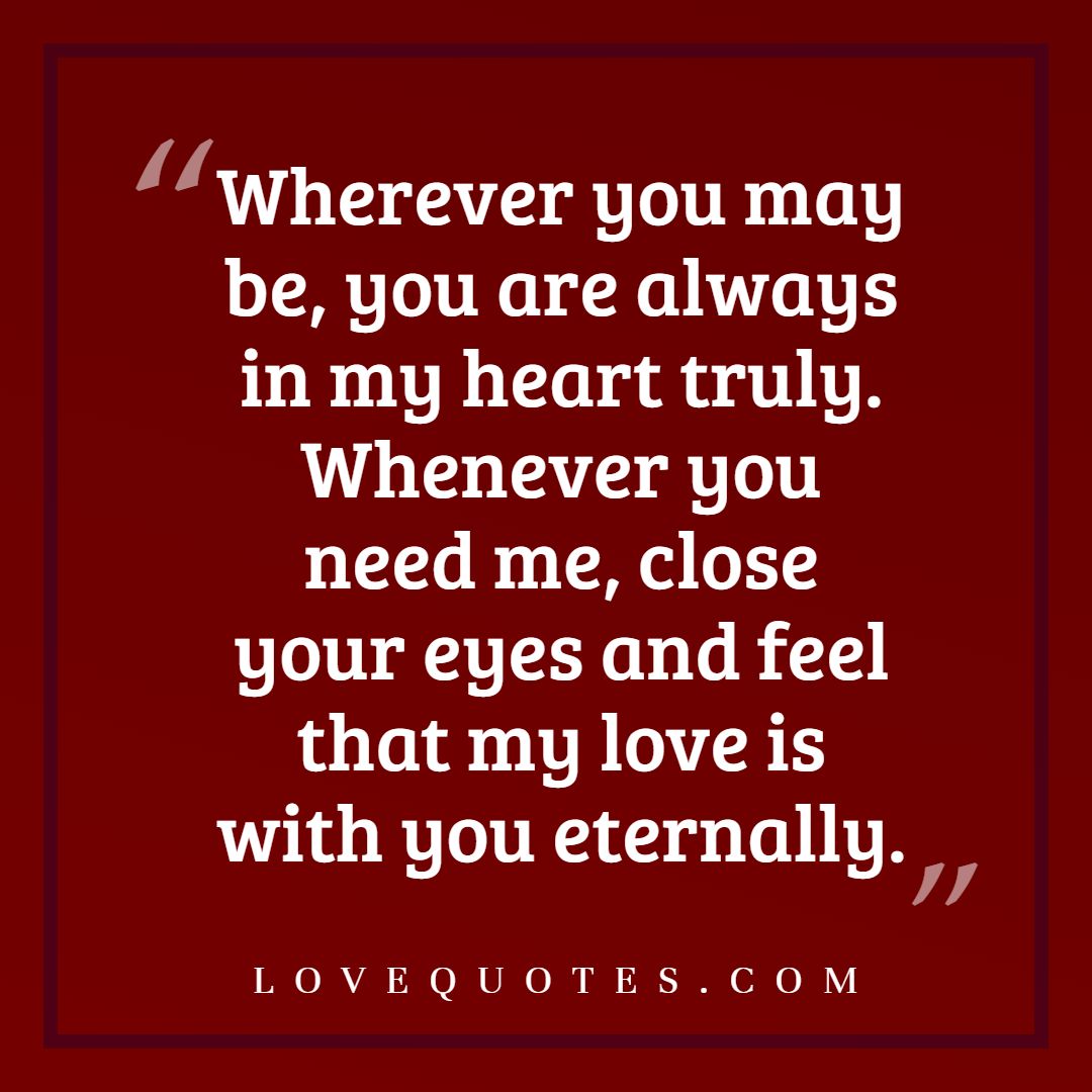 My Love Is With You - Love Quotes