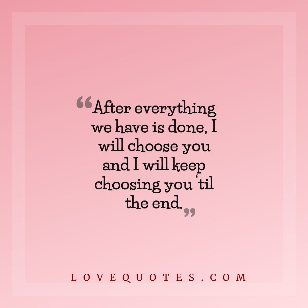 Keep Choosing You