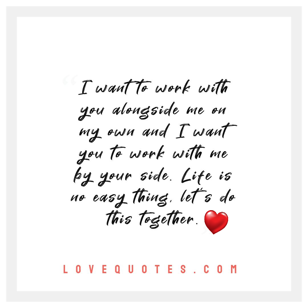 Do This Together - Love Quotes
