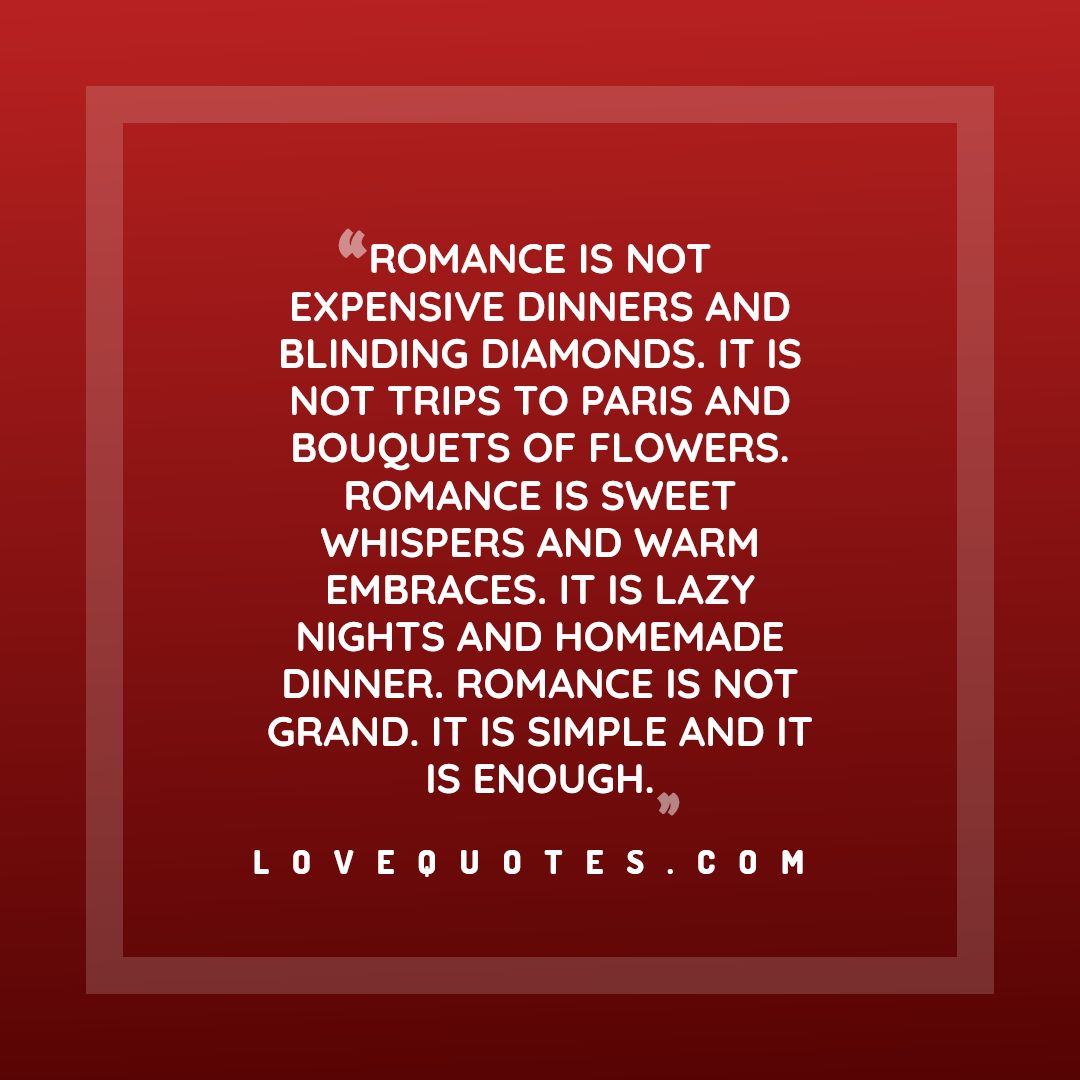 Romance Is Not Expensive