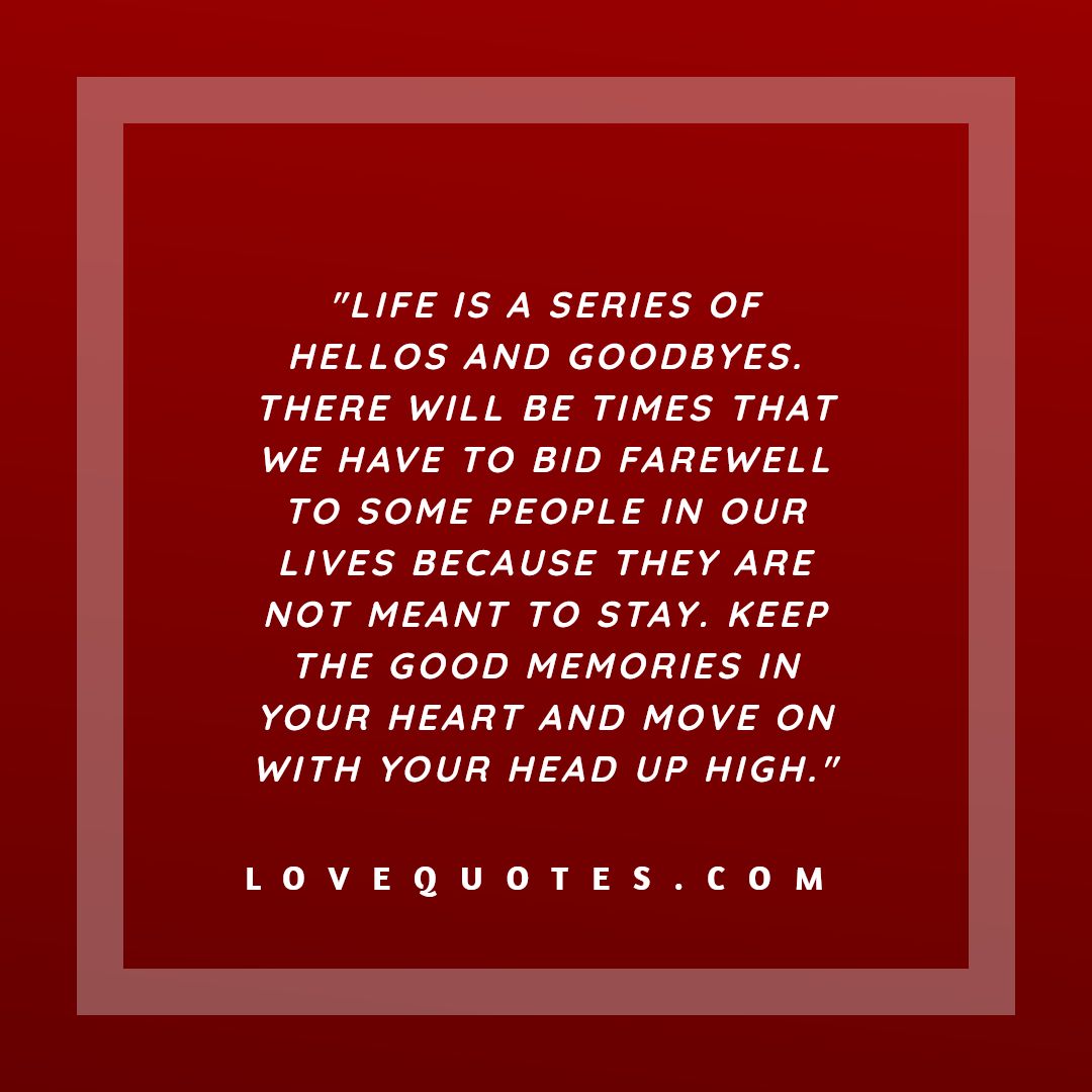 Hellos And Goodbyes