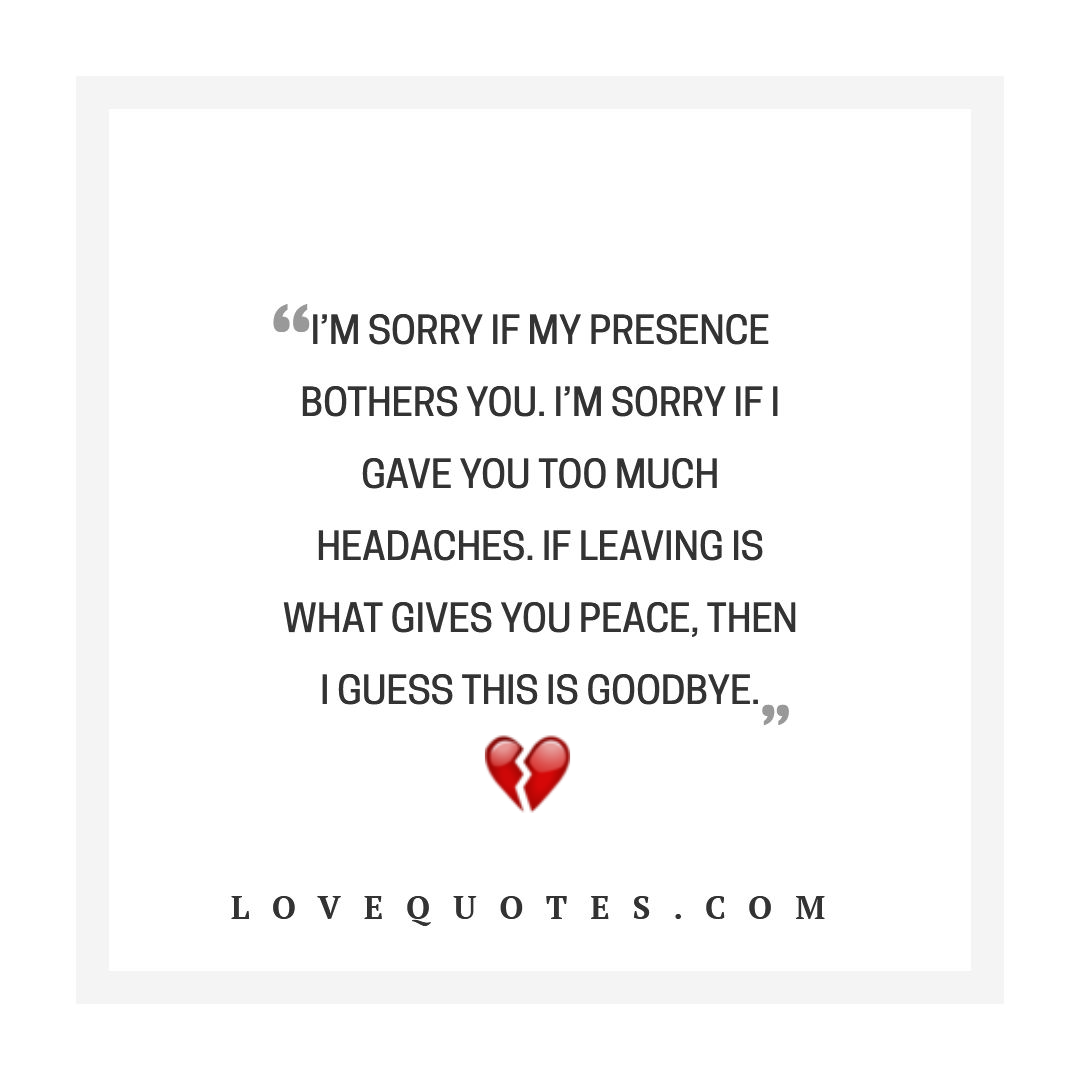 This Is Goodbye - Love Quotes