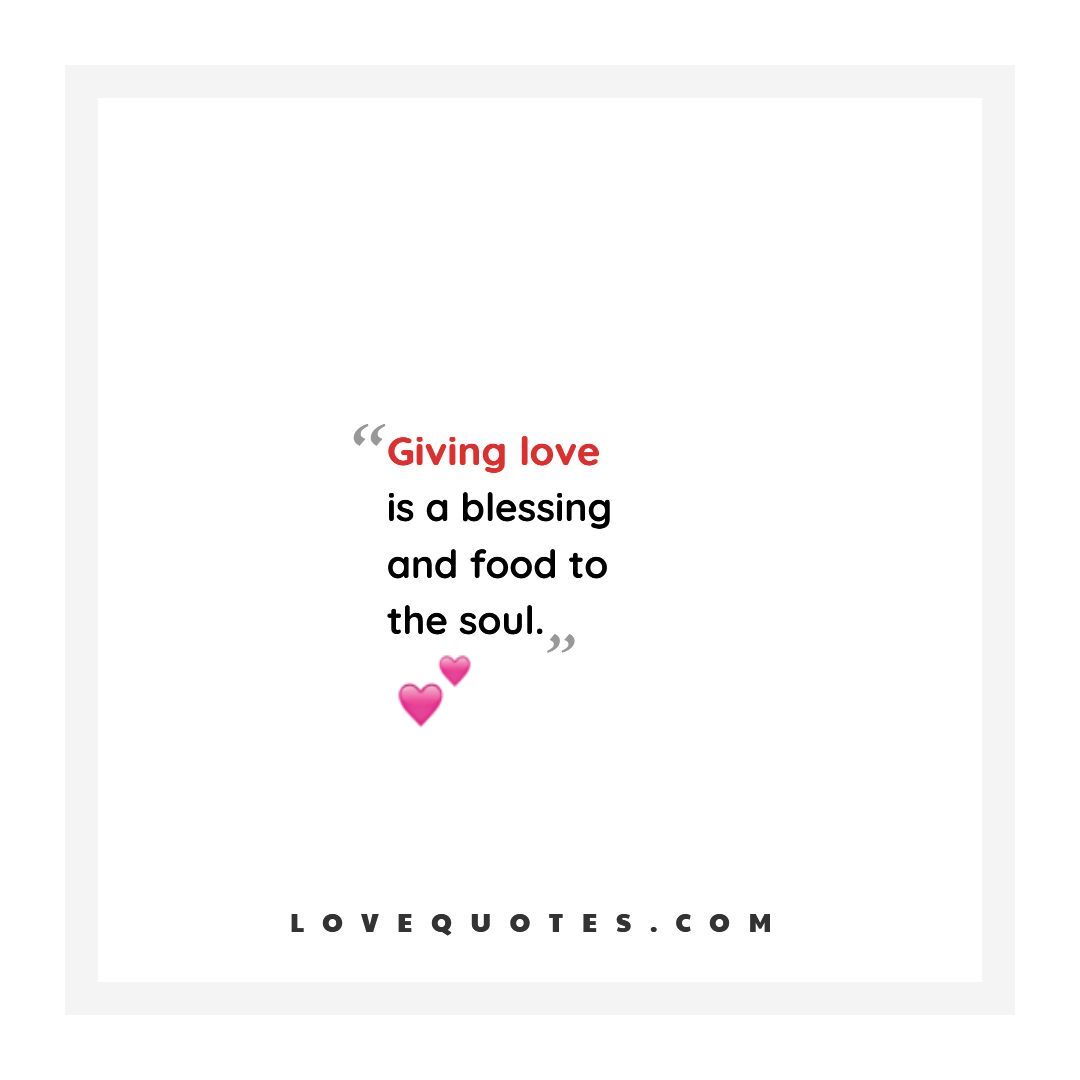 Giving Love