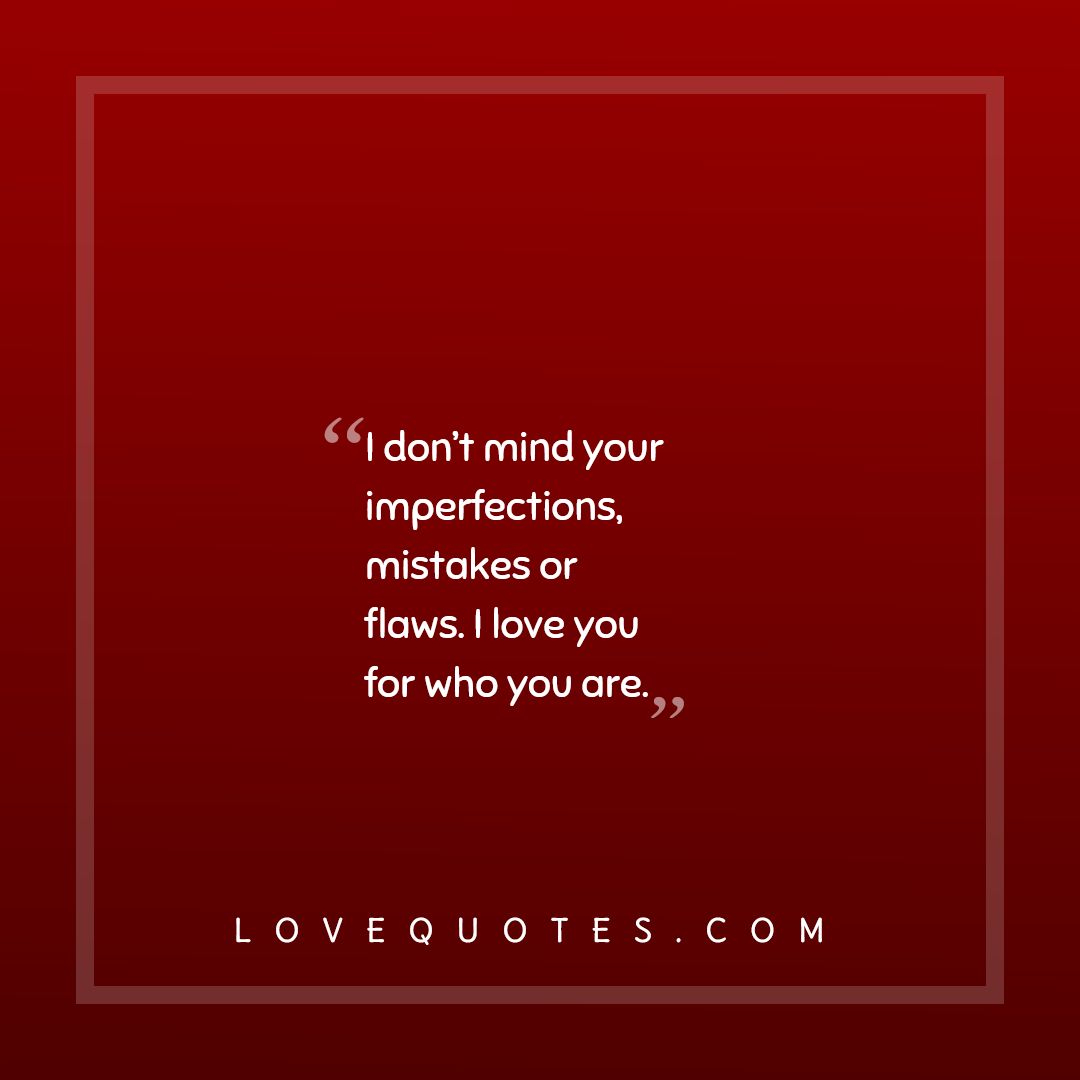 Your Imperfections