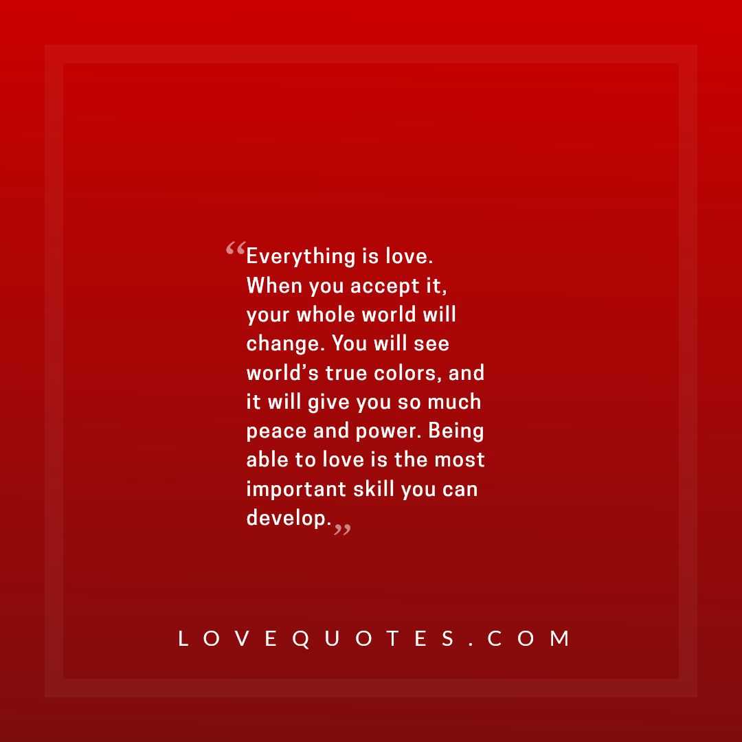 Everything Is Love