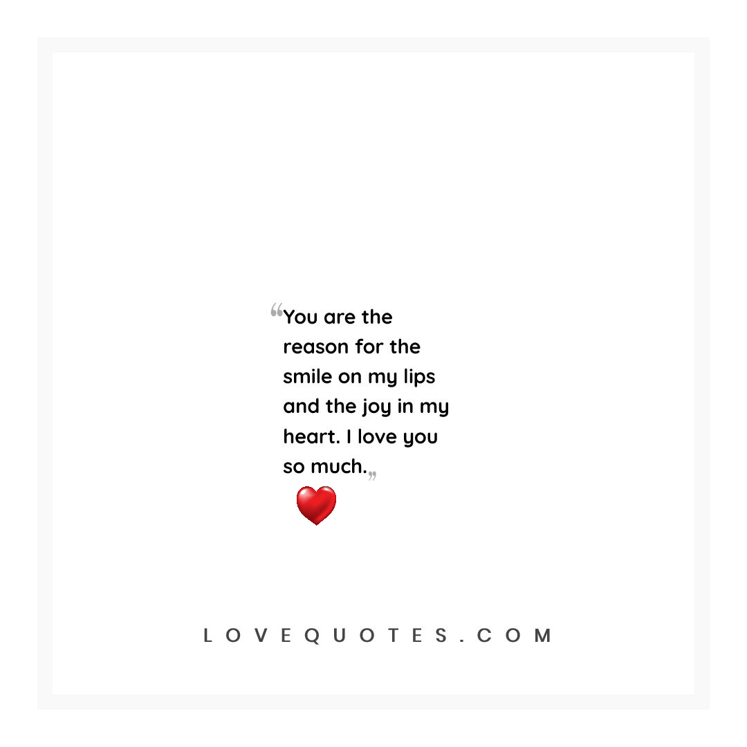 The Smile On My Lips - Love Quotes