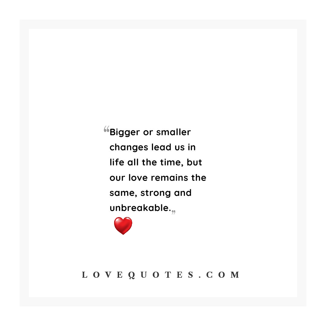 Bigger Or Smaller Changes