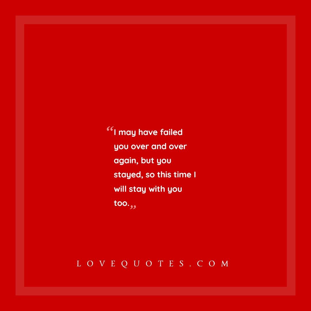 I Will Stay With You - Love Quotes
