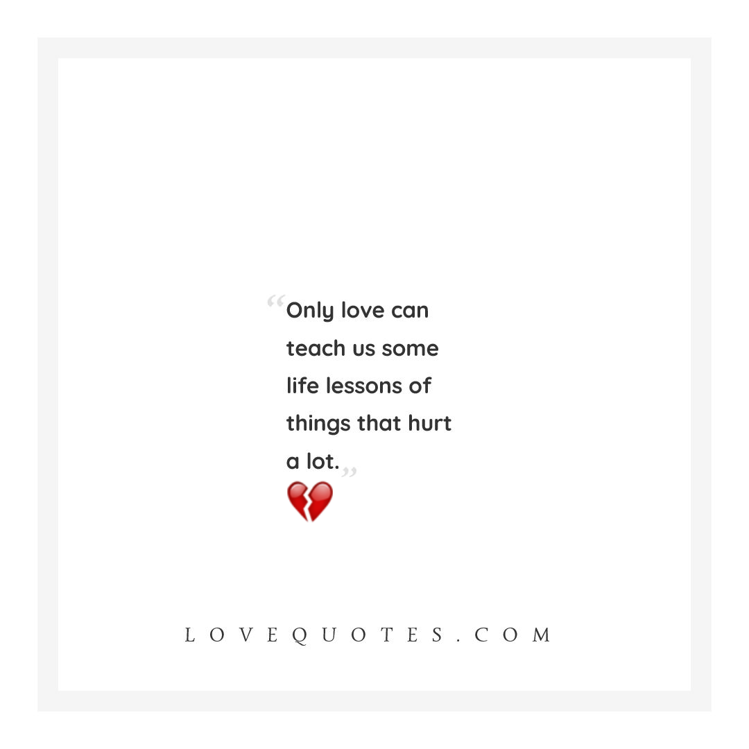 Only Love Can Teach Us