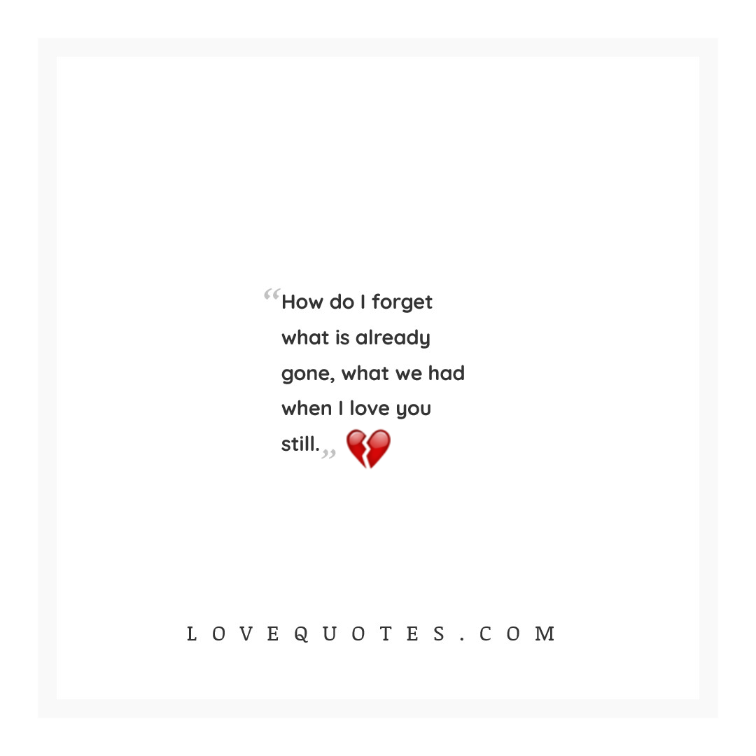 How Do I Forget