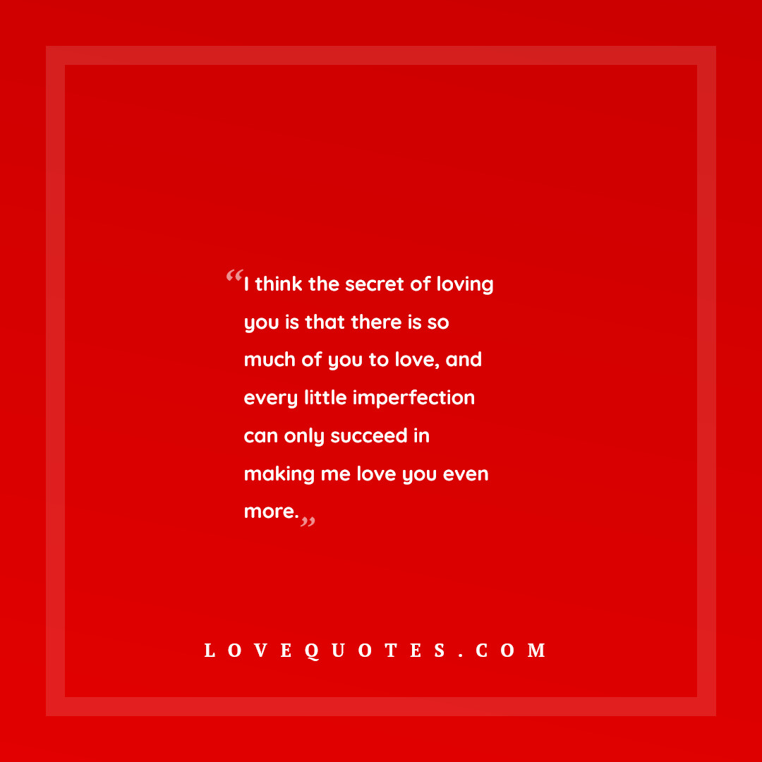 The Secret Of Loving You